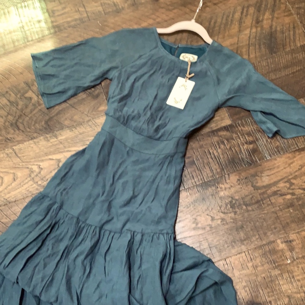 Joyfolie - New with tags, size 10, teal maxi dress